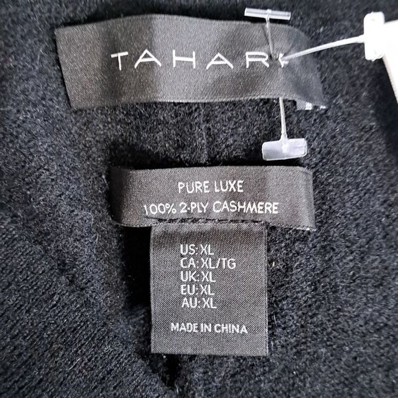 $485 TAHARI PURE LUX CASHMERE WIDE-LEG PANTS XL - Picture 6 of 7
